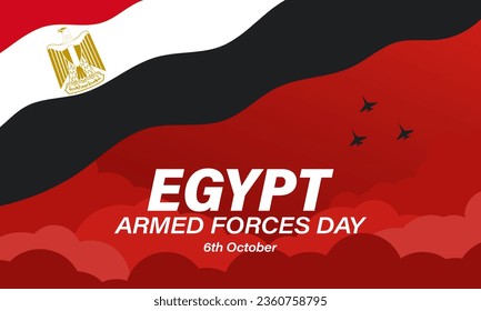 Egypt Armed Forces Day Background Design. Poster, Banner, Greeting Card. Vector Illustration. svg
