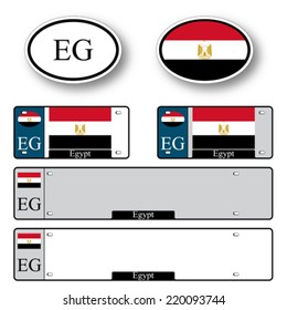 egypt auto set against white background, abstract vector art illustration, image contains transparency