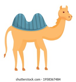 Ägypten Kamelsymbol. Cartoon auf Ägypten-Kamel-Vektorsymbol für Webdesign einzeln auf weißem Hintergrund