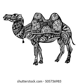 egypt, camel, vector, desert, illustration, animal, nature, travel, sand