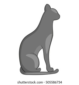 Egypt cat icon. Cartoon illustration of cat vector icon for web design