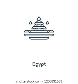 Egypt concept line icon. Linear Egypt concept outline symbol design. This simple element illustration can be used for web and mobile UI/UX.