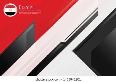 Egypt country concept flag background  beautiful vector illustration template cover modern, futuristic, elegant and symbolic. use for banner, card, cover, business, corporate, economic world