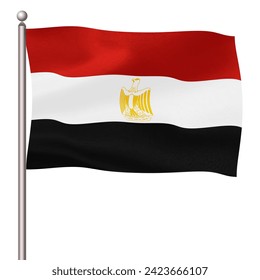 Egypt country flag pole icon