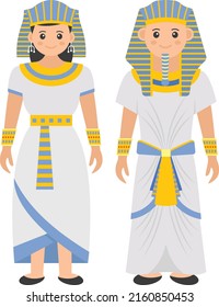 egypt couple standing togather Concept, kaftan with gallibaya vector color icon design, World Indigenous Peoples symbol, characters in casual clothes Sign, traditional dress stock illustration