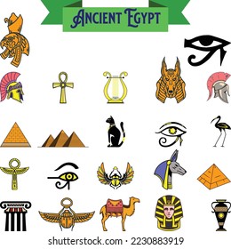 Egypt Culture Symbol Vector Vector Art & Graphics