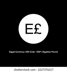 Egypt Currency Symbol, Egyptian Pound Icon, EGP Sign. Vector Illustration