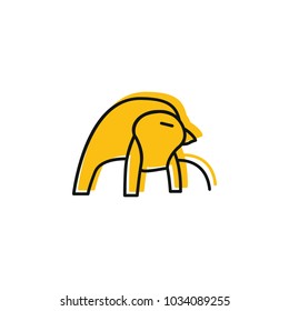 Egypt doodle vector icon
