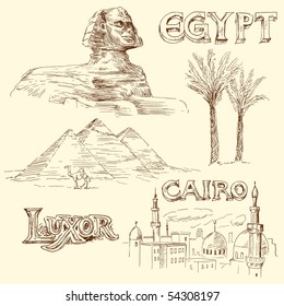 egypt doodles