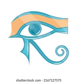 egypt eye of horus icon isolated