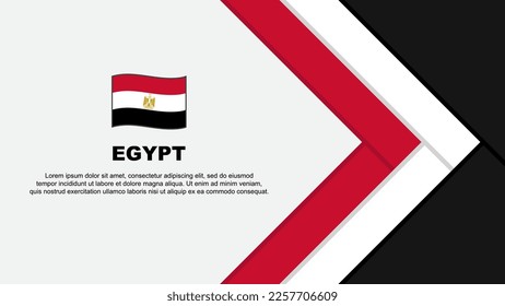 Egypt Flag Abstract Background Design Template. Egypt Independence Day Banner Cartoon Vector Illustration. Egypt Cartoon