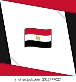 Plantilla de diseño de fondo de resumen de la bandera de Egipto. Cartel del Día de la Independencia de Egipto en medios sociales. Día de la Independencia de Egipto