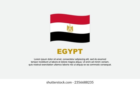 Ägyptische Flaggen Abstrakte Hintergrunddesign-Vorlage. Ägypten Independence Day Banner Social Media Vektorgrafik. Ägyptischer Hintergrund