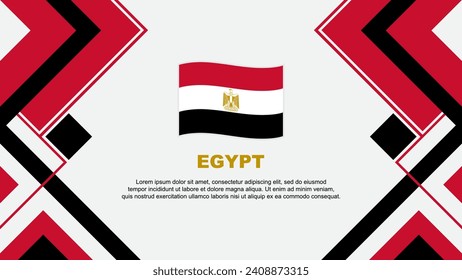 Egypt Flag Abstract Background Design Template. Egypt Independence Day Banner Wallpaper Vector Illustration. Egypt Banner