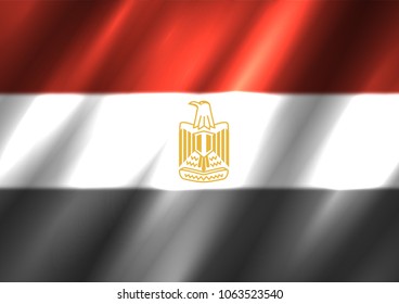 Egypt flag background. Country Egyptian standard banner backdrop