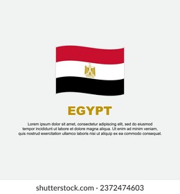Egypt Flag Background Design Template. Egypt Independence Day Banner Social Media Post. Egypt Background
