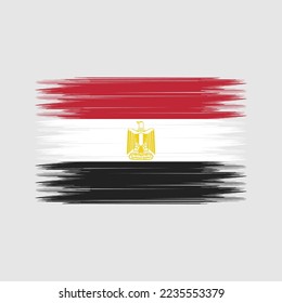 Egypt Flag Brush Vector Illustration