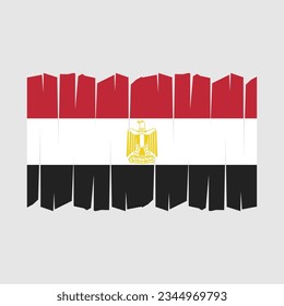 Egypt Flag Brush Vector Illustration