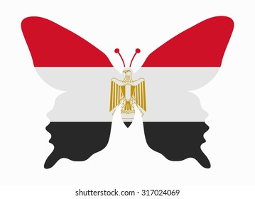 egypt flag butterfly