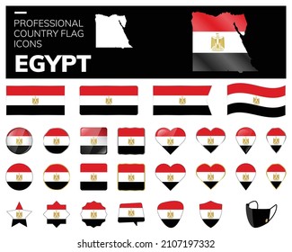 Egypt Flag Icons Vector
Professional Country flag icons