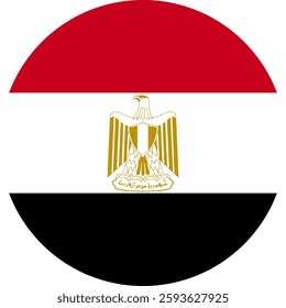 egypt flag illustrator country flags round symbol nation  
