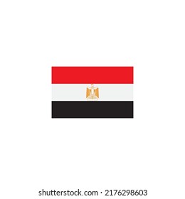 Logo de la bandera egipcia. diseño de símbolos de ilustración vectorial.