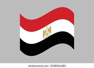 Egypt flag, The flag of Egypt, National Egypt flag Vector illustration, Flag of the Arab Republic of Egypt, Symbol of patriotism and freedom, Egyptian sign, Africa
