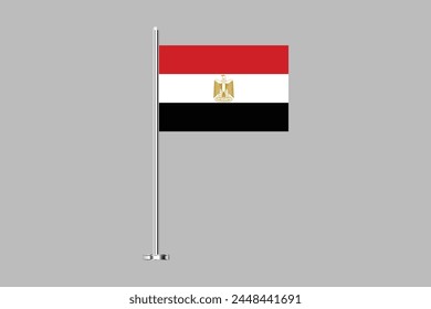 Egypt flag, The flag of Egypt, National Egypt flag Vector illustration, Flag of the Arab Republic of Egypt, Symbol of patriotism and freedom, Egyptian sign, Africa

