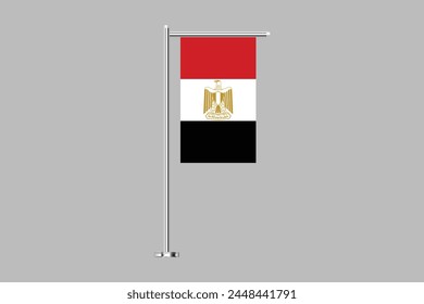 Egypt flag, The flag of Egypt, National Egypt flag Vector illustration, Flag of the Arab Republic of Egypt, Symbol of patriotism and freedom, Egyptian sign, Africa
