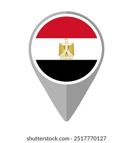 Bandeira do Egito no Pin de Localização