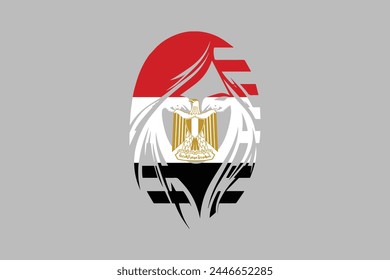 Egypt flag and girl’s shape, National Egypt flag Vector illustration, Flag of the Arab Republic of Egypt, Illustration Flag of Egypt, Symbol of patriotism and freedom, Egyptian sign, Africa
