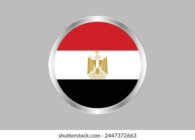 Egypt flag sign, National Egypt flag Vector illustration, Flag of the Arab Republic of Egypt, Illustration Flag of Egypt, Symbol of patriotism and freedom, Egyptian sign, Africa

