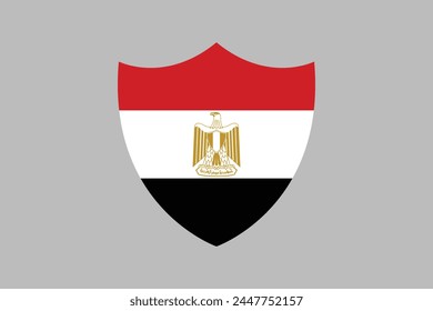 Egypt flag sign, National Egypt flag Vector illustration, Flag of the Arab Republic of Egypt, Illustration Flag of Egypt, Symbol of patriotism and freedom, Egyptian sign, Africa
