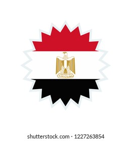 Egypt flag. Egypt star flag.
