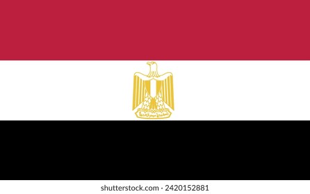 Egypt Flag Vector Design Stock Illustration