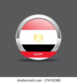 Egypt Flag Vector Icon