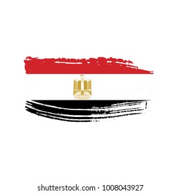 Egypt flag, vector illustration