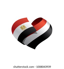 Egypt flag, vector illustration