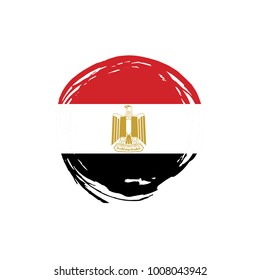 Egypt flag, vector illustration
