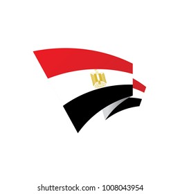 Egypt flag, vector illustration
