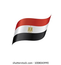 Egypt flag, vector illustration