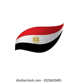 Egypt flag, vector illustration