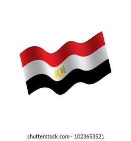 Egypt flag, vector illustration