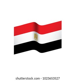 Egypt flag, vector illustration