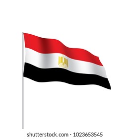 Egypt flag, vector illustration