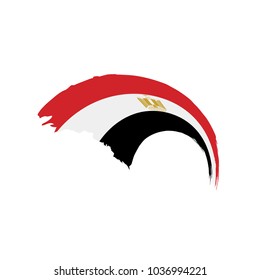 Egypt flag, vector illustration