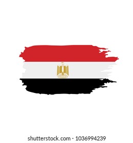 Egypt flag, vector illustration