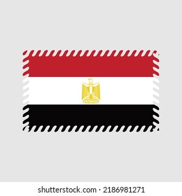 Vector de la bandera de Egipto. Bandera nacional
