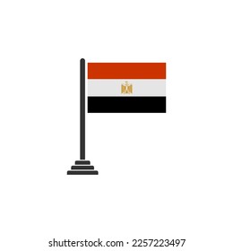 Egypt flags icon set, Egypt independence day icon set vector sign symbol