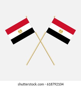 Egypt ; Egypt  Flags. Vector illustration.